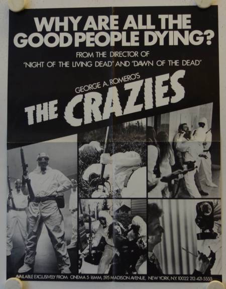 The Crazies original release US College movie poster